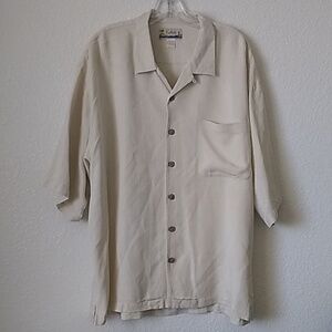 Men's Kahala 100% Silk SS Button Down Shirt xxl